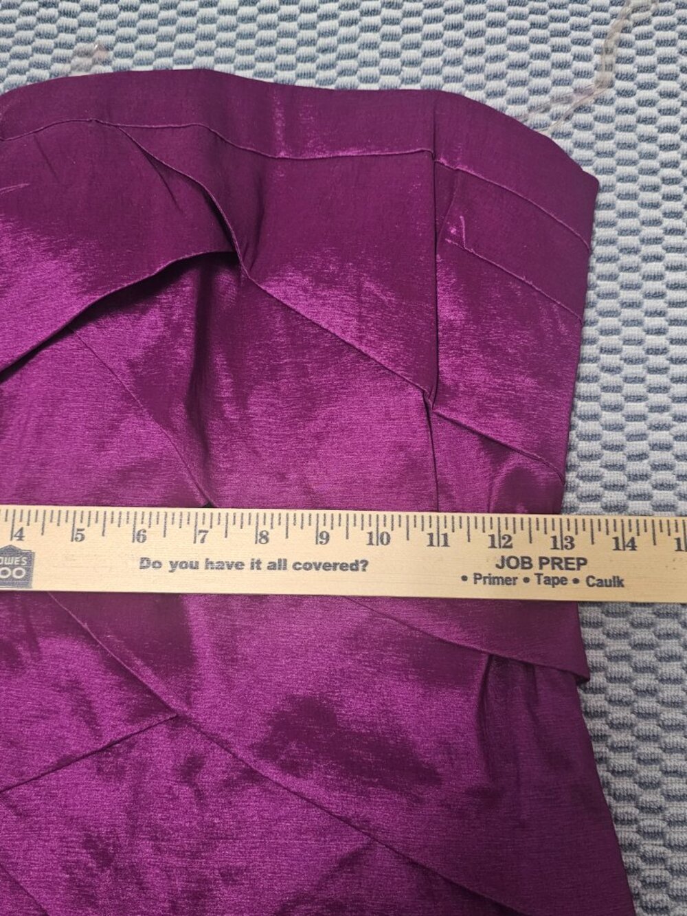 NEW Forever21 Purple Strapless Satin Tube Cocktail Mini Dress - Size Medium - Picture 5 of 6